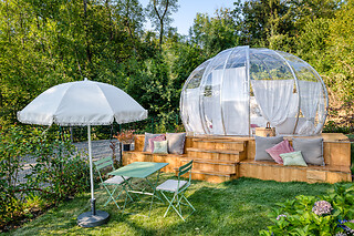 Soggiorno insolito di una notte presso Il Cantico Bubble Room in provincia di Cuneo