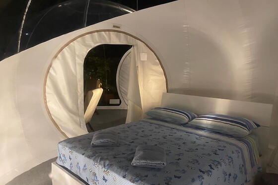 Soggiorno insolito di una notte in Bubble Room presso La Bolla Sotto le Stelle in provincia di Salerno
