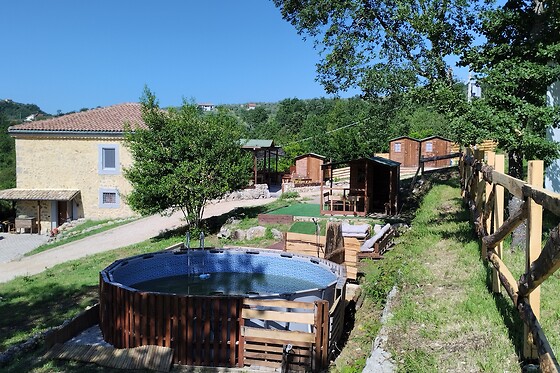 Soggiorno insolito di due notti in tenda all'agriturismo Tre Casali in provincia di Frosinone