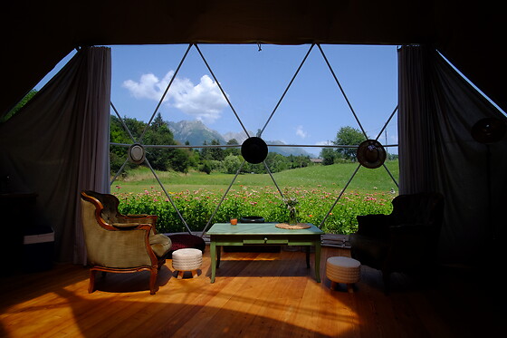 Soggiorno insolito di una notte presso Glamping That's Life in provincia di Belluno